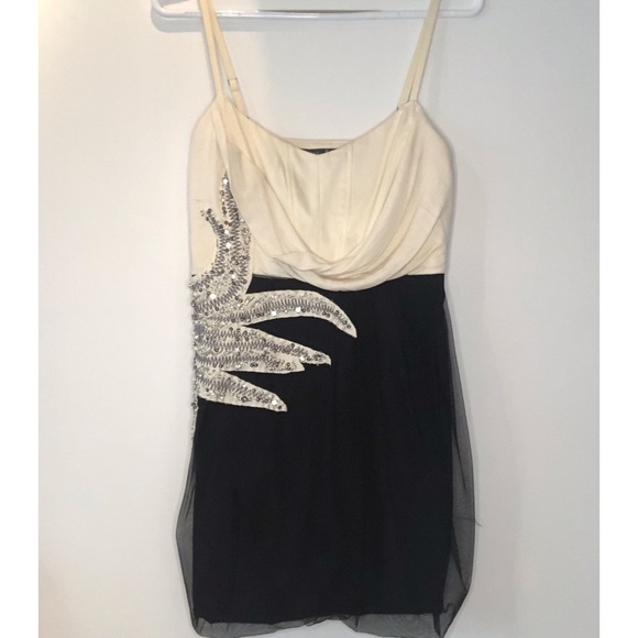 Guess by Marciano Black and White Beaded Dress XS - Picture 6 of 9